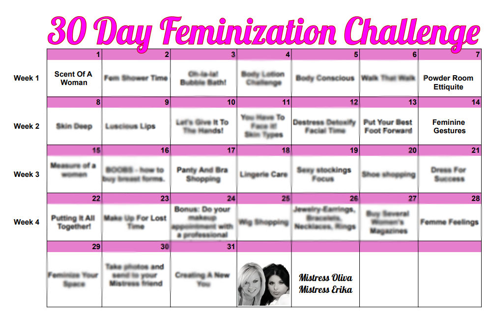 30 Day Feminization Challenge